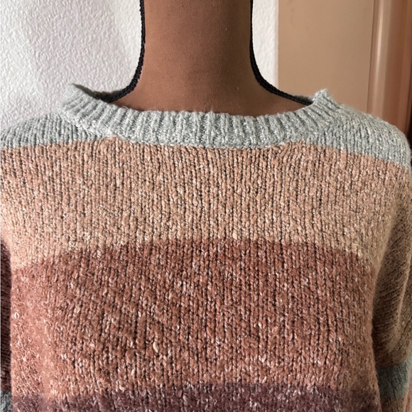Jed Saltwater LUXE Multicolor Striped Sweater so soft size medium. - Picture 3 of 15